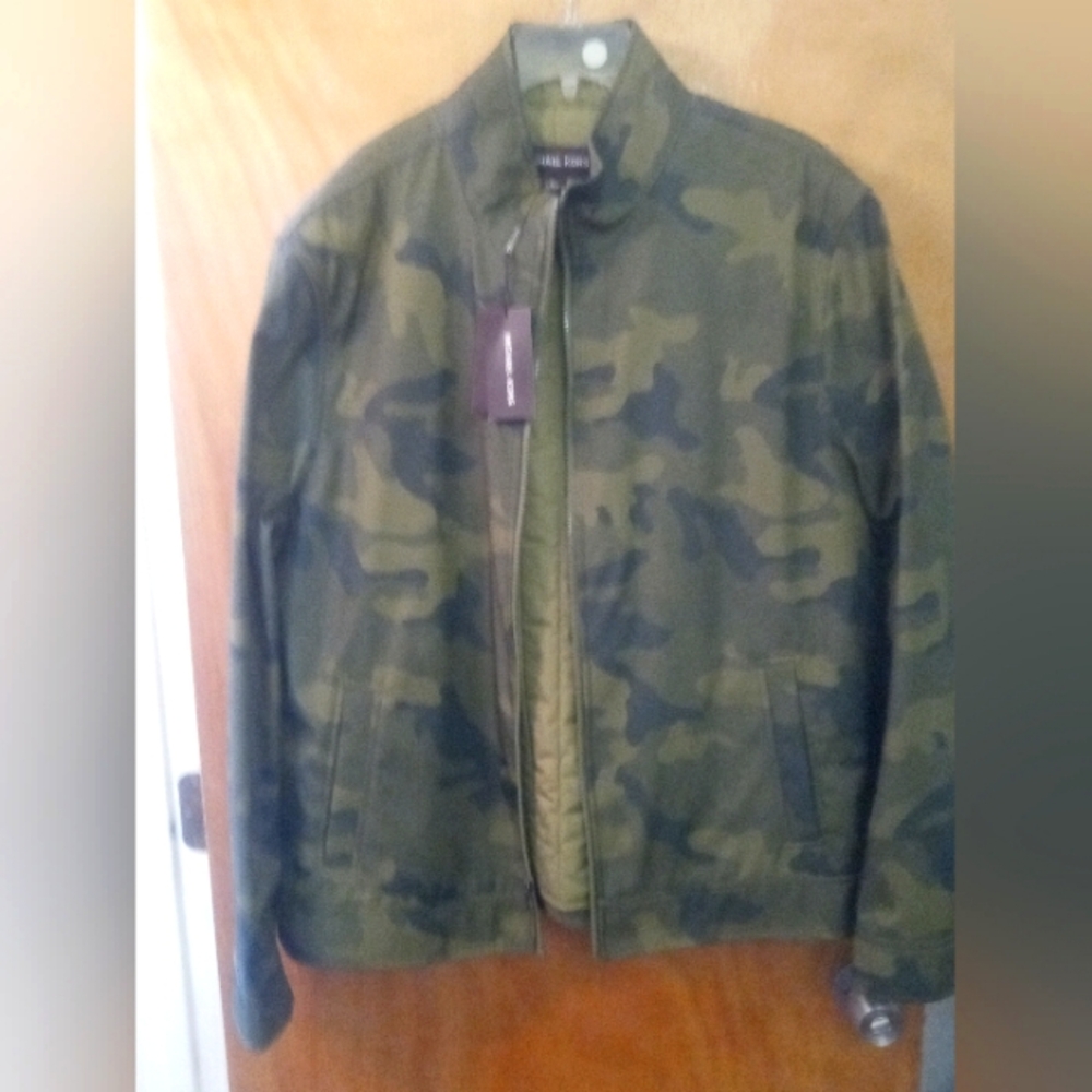 Michael Kors Men's bomber zip out lining jacket